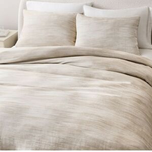 ❤️BUY 2 GET 1 FREE Silky TENCEL™ Striated Duvet Cover,Queen,King/California King